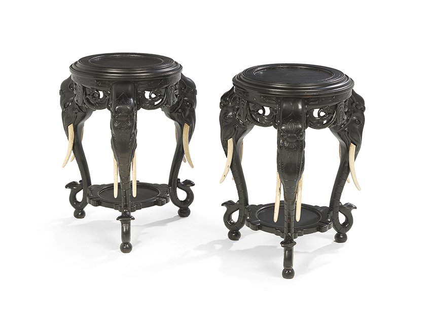Pair of American Aesthetic Movement Pedestals (1 of 1)