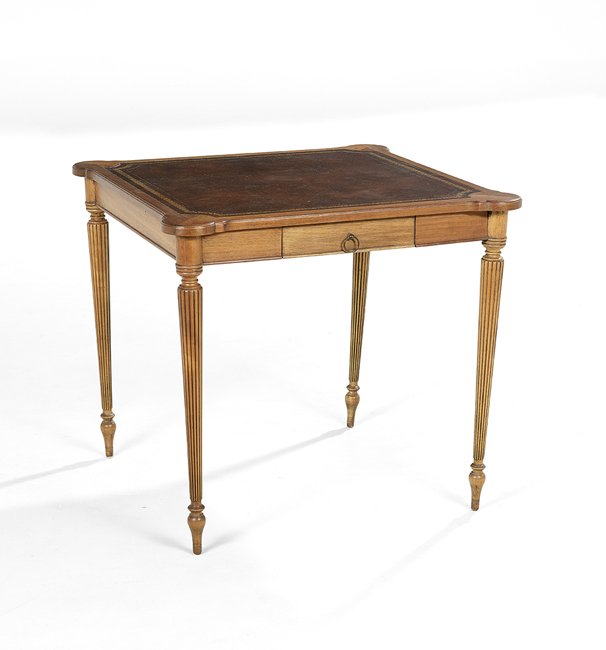 Provincial Directoire Mahogany Games Table (1 of 2)