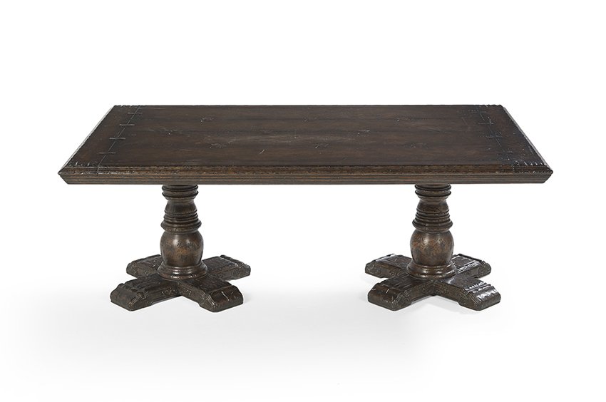 Continental-Style Oak Coffee Table (1 of 2)