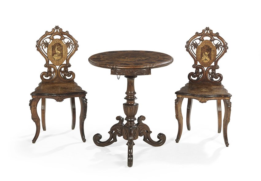 Three-Piece Black Forest Parlor Group (1 of 4)