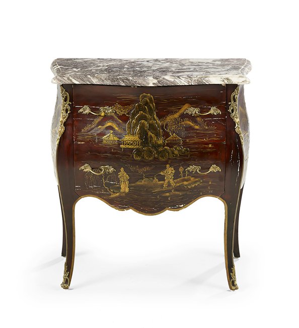 Louis XV-Style Marble-Top Commode (1 of 2)