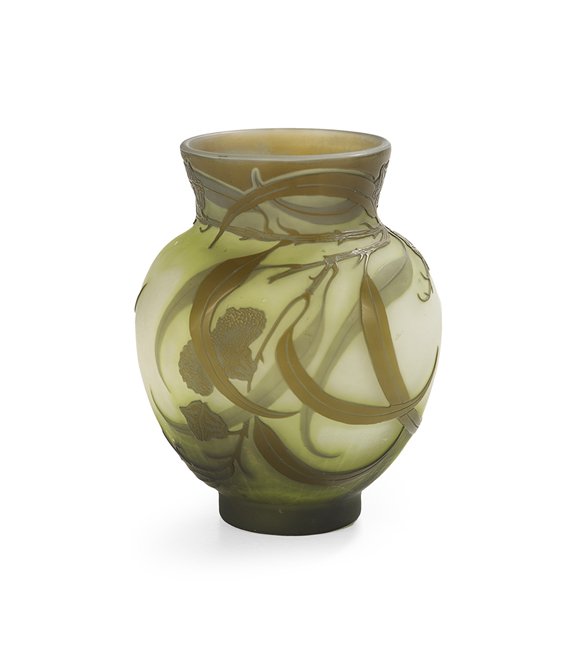 Emile Galle Cameo Glass Vase (1 of 4)