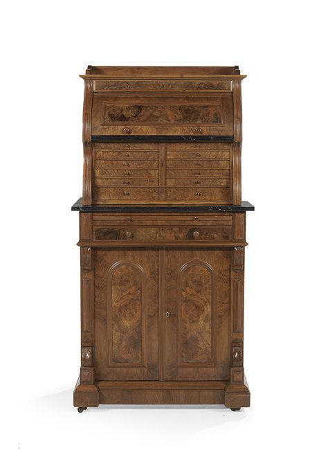Victorian Burl Walnut Dental Cabinet (1 of 2)