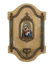 French Onyx, Enamel and Porcelain Holy Water Font