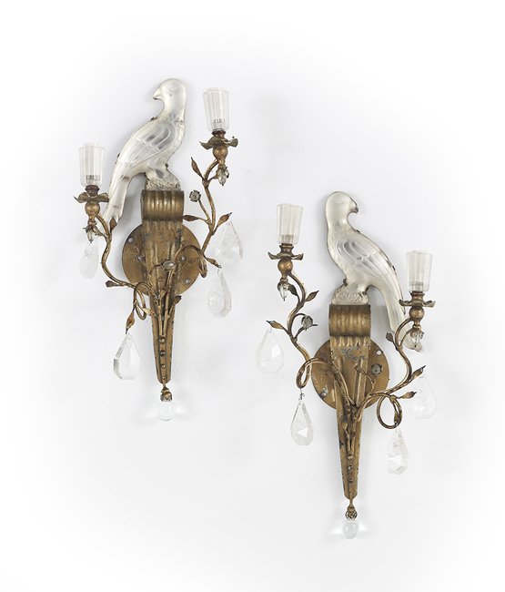 Pair of French Bagues-Style Sconces (1 of 1)