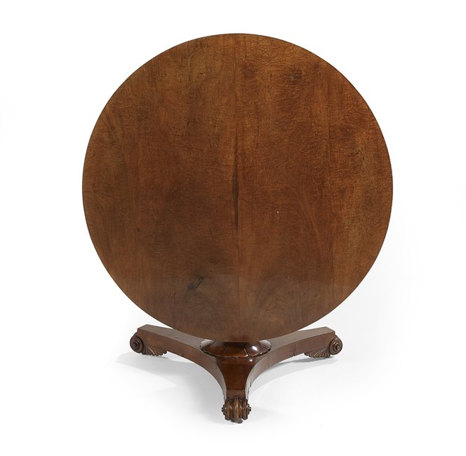 Regency Figured Mahogany Tilt-Top Breakfast Table (1 of 2)