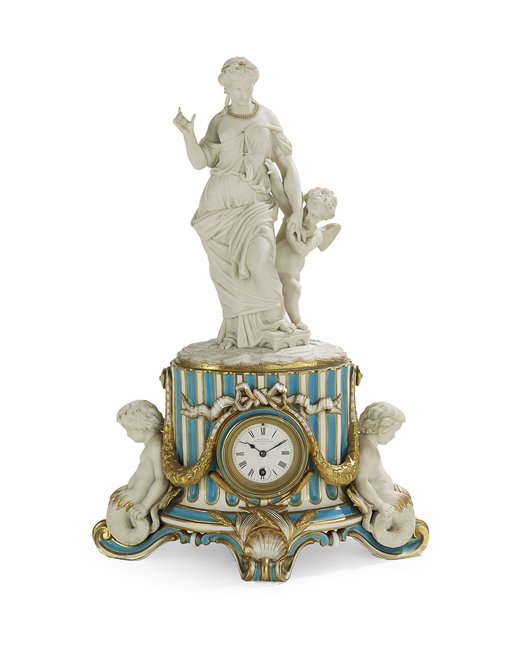 Rare English Minton Porcelain Clock (1 of 2)