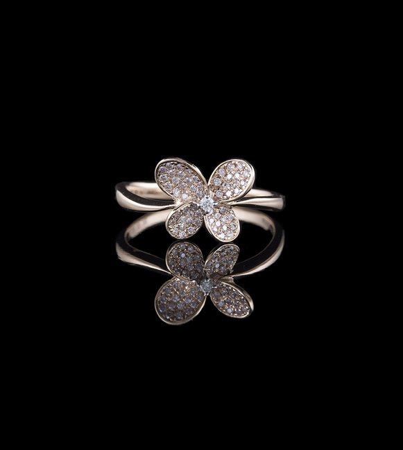 18 Kt. Rose Gold and Diamond Ring (1 of 1)