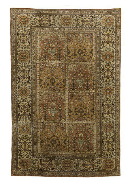 Antique Qum Silk Prayer Rug (1 of 1)