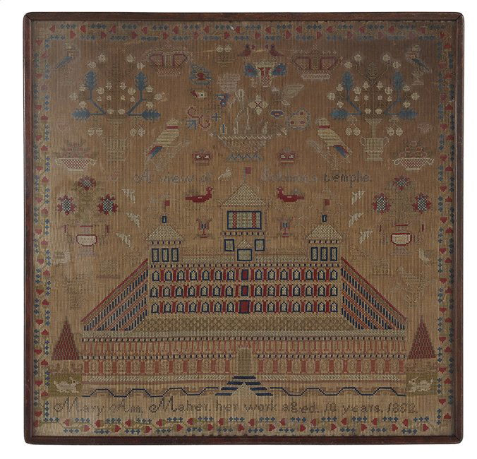 American Sampler of "A View of Solomon's Temple" (1 of 1)