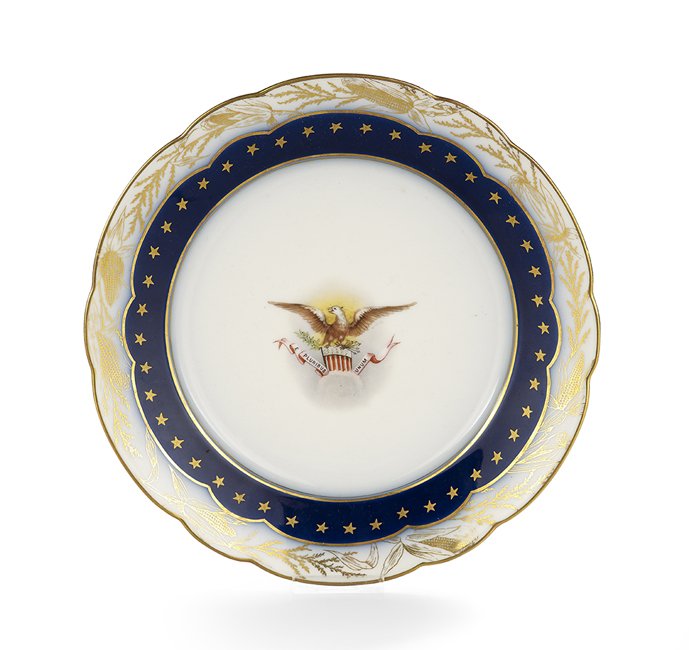 Limoges Benjamin Harrison Presidential Plate (1 of 2)