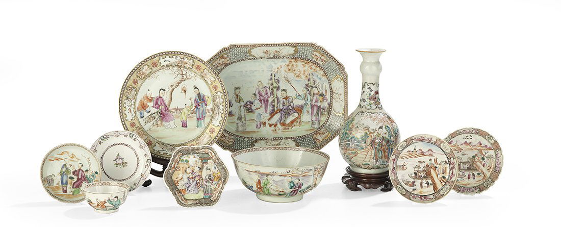 10 Pcs. of Chinese Export Famille Rose Porcelain (1 of 1)