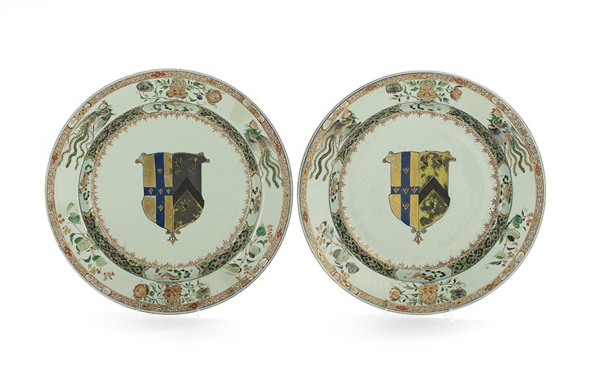 Chinese Export Famille Vert Armorial Chargers (1 of 1)