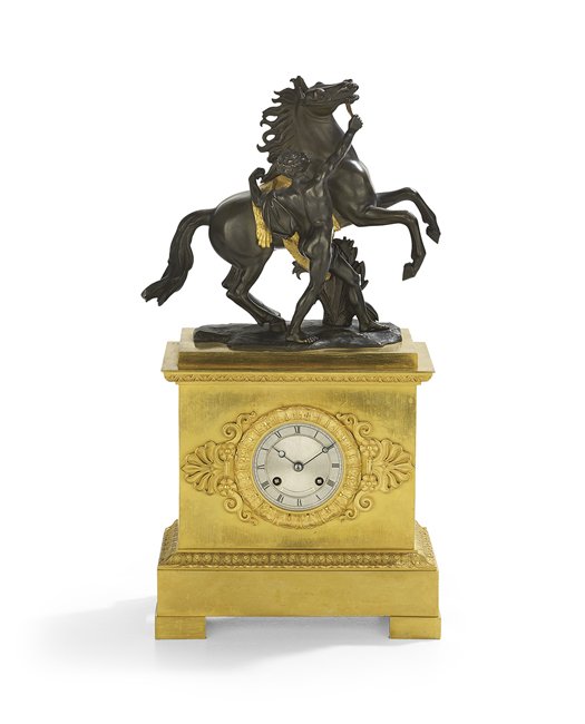 French Restauration Bronze Mantel Clock (1 of 7)