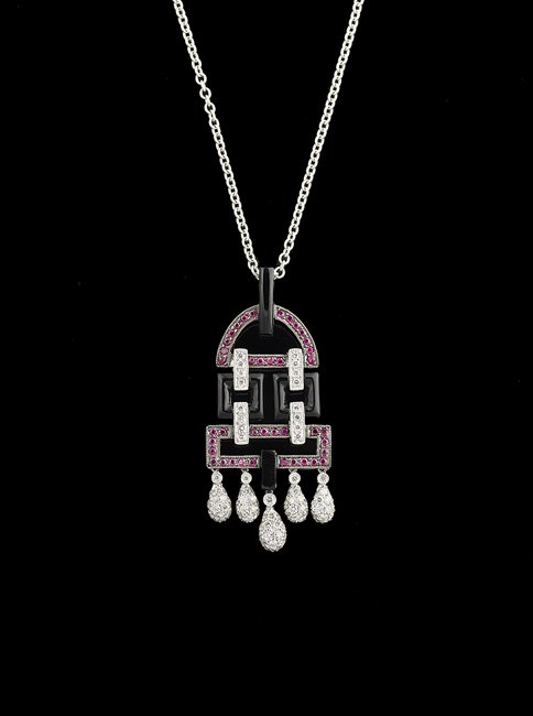 18 Kt. Gold, Ruby and Diamond Pendant (1 of 1)