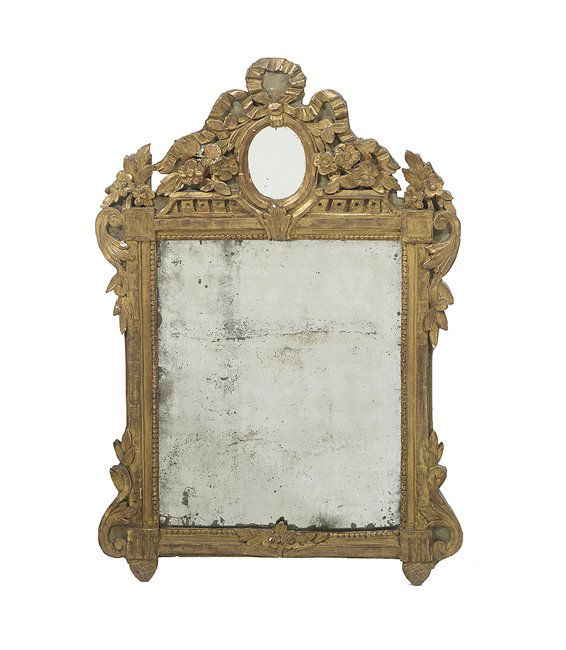 Italian Baroque Giltwood Mirror (1 of 1)
