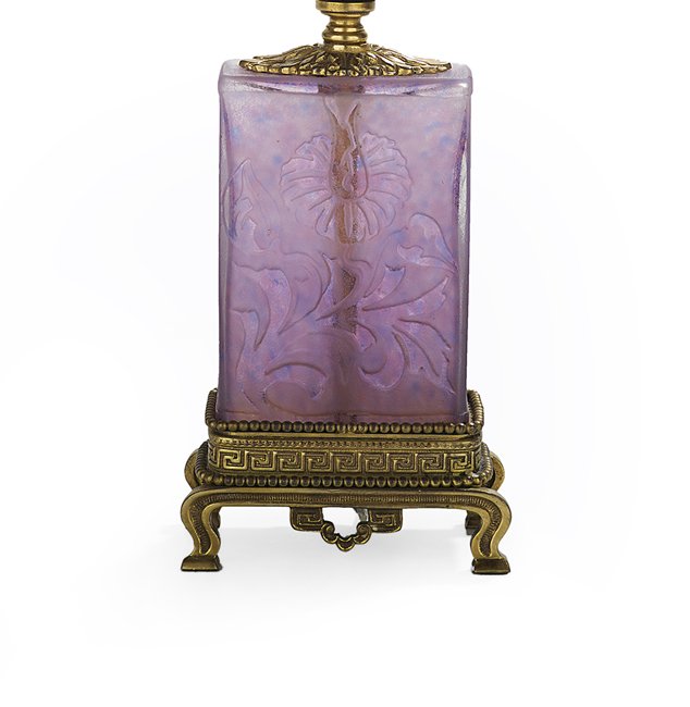 Carder Steuben Acid-Etched Glass Boudoir Lamp (1 of 3)