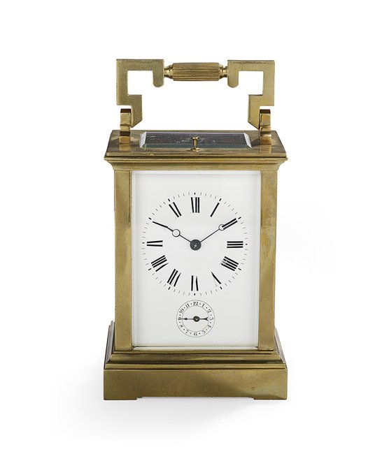 Handsome Bronze Repeater Carriage Clock (1 of 2)