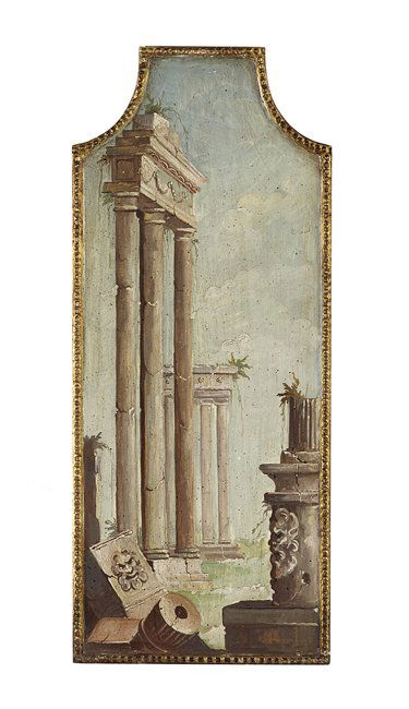 Pair of Italian Polychrome Panels (1 of 2)