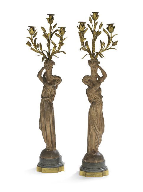 Pair of French Belle Epoque Candelabra (1 of 1)