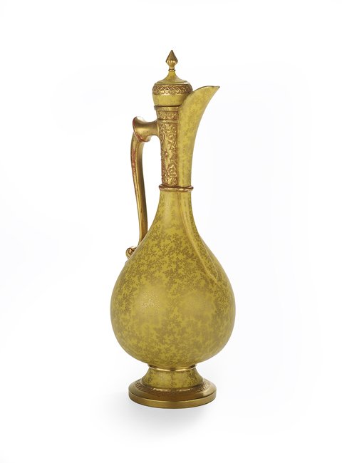 Royal Worcester "Patent Metallic" Persian Ewer (1 of 2)