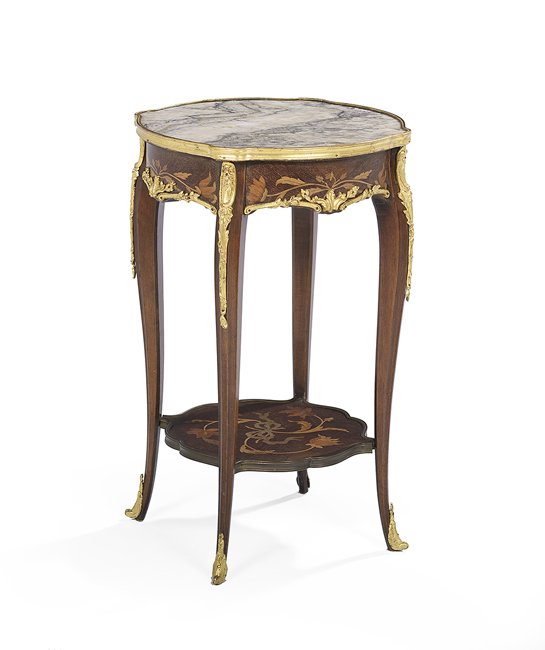 Napoleon III Marble-Top Occasional Table (1 of 2)