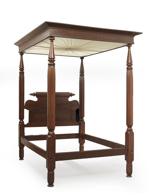 American Sheraton Cherry Tester Bed (1 of 2)