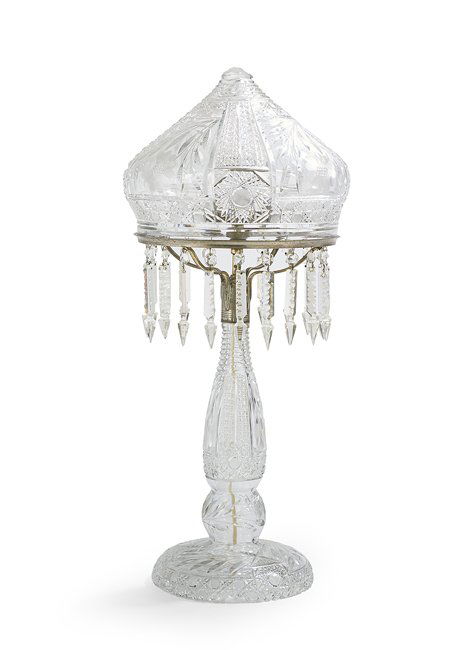 American Brilliant Period Cut Glass Table Lamp (1 of 1)