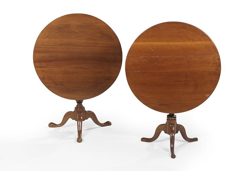 Two American Colonial Tilt-Top Tables (1 of 2)