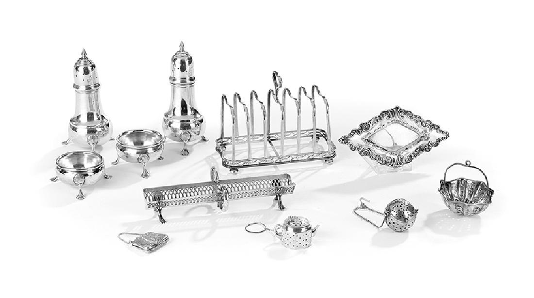 11 Pieces of Sterling and Silverplate Smallware (1 of 1)