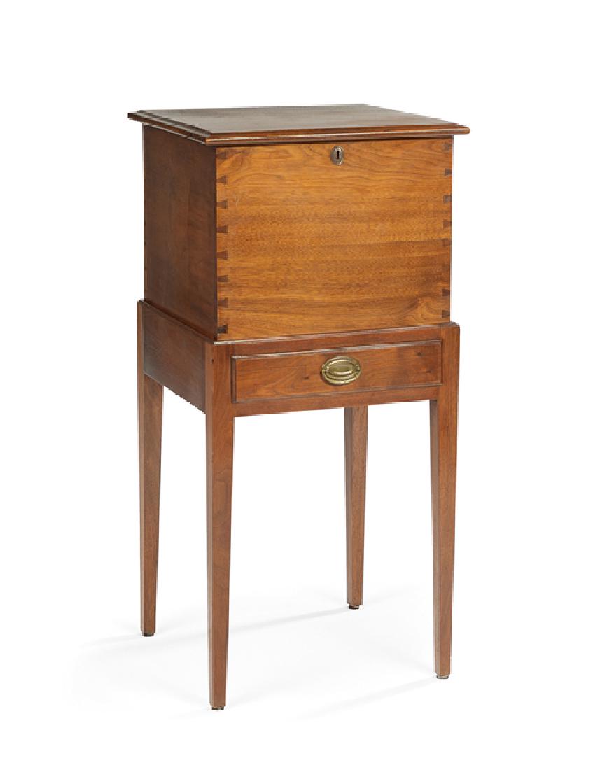 Federal-Style Mahogany Cellarette on Stand (1 of 1)