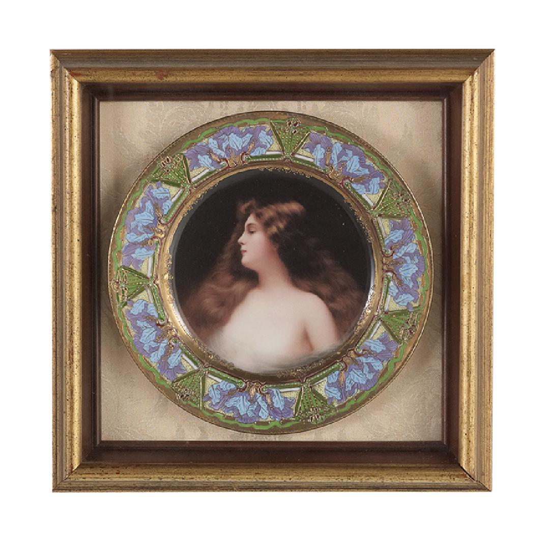 Royal Vienna-Style Hand-Painted Plate (1 of 1)