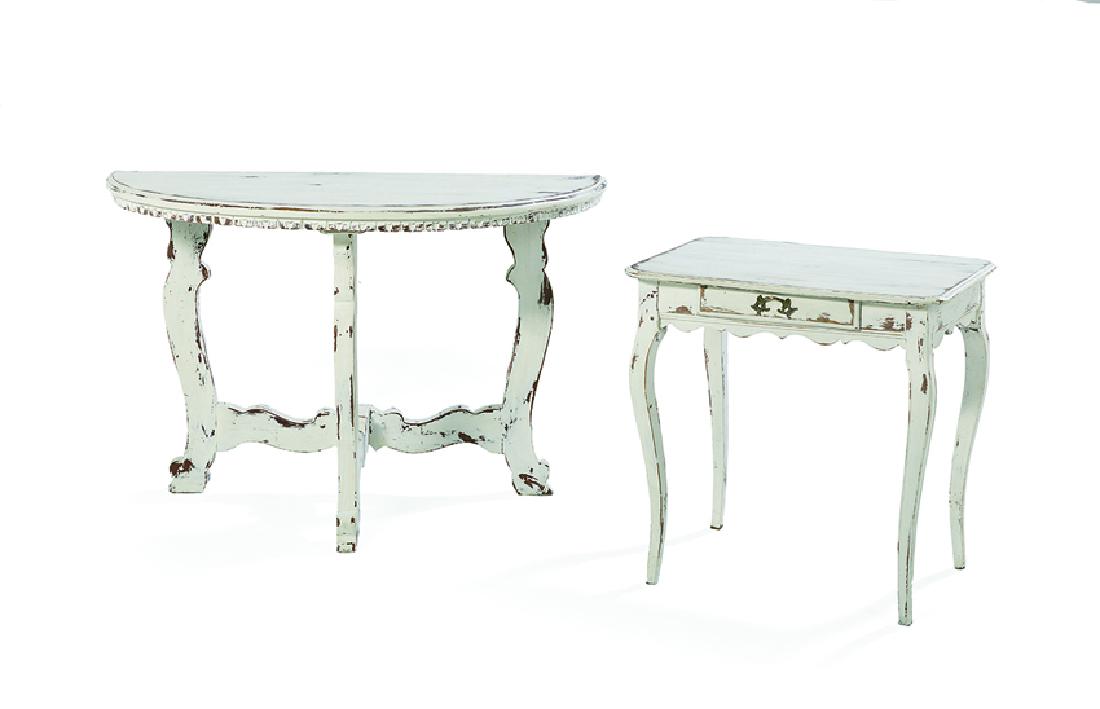 Two Continental Polychrome Tables (1 of 1)