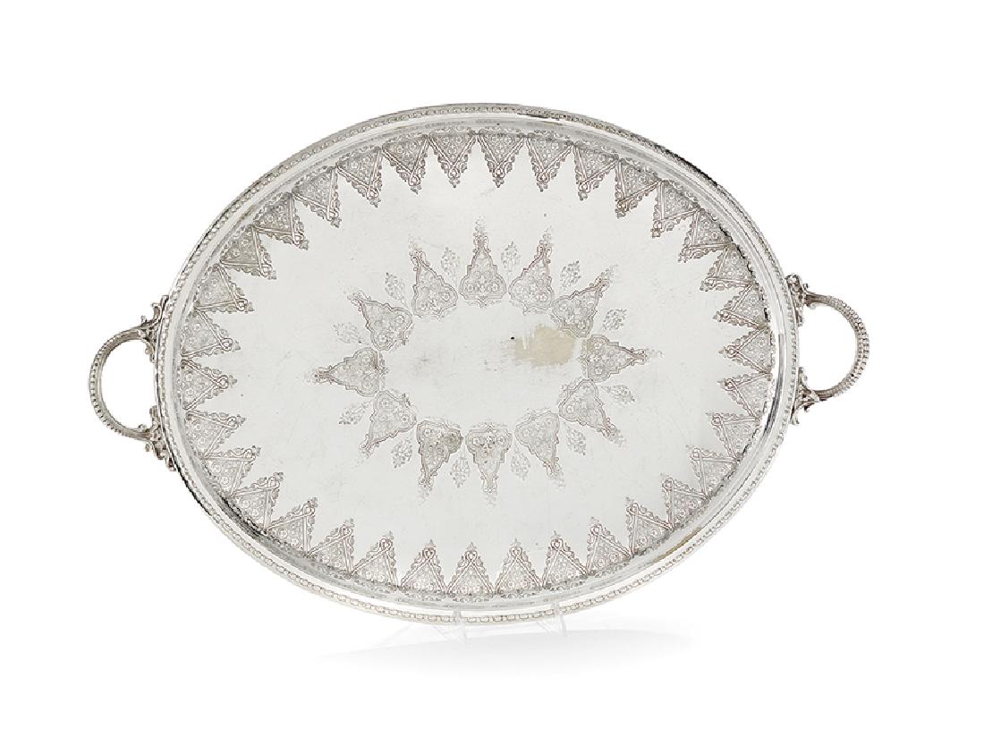 Victorian Silverplate Tray (1 of 1)