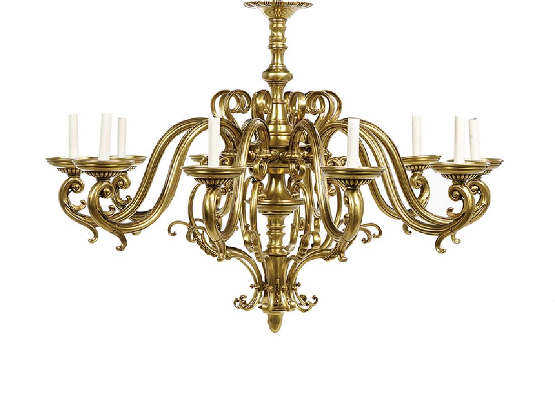Baldwin Brass Chandelier of Dutch Inspiration (1 of 1)