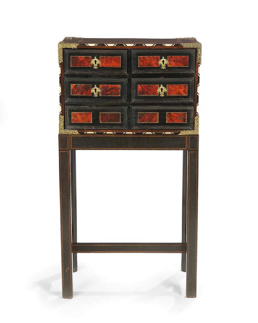 Tortoiseshell-Inlaid Cabinet on Stand (1 of 2)