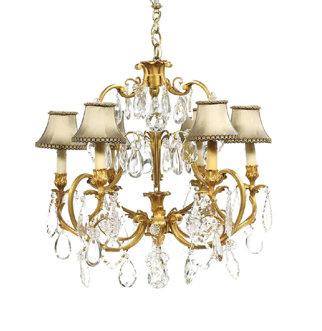 Unusual Louis XV-Style Gilt-Bronze Chandelier (1 of 1)