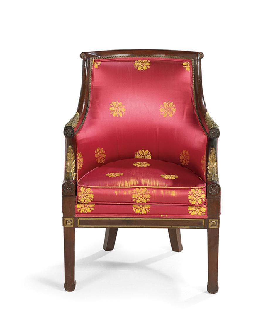 Diminutive Empire Mahogany Gondola Chair (1 of 2)