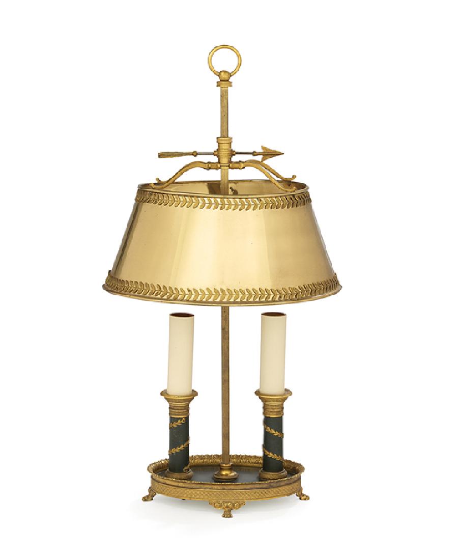 French Brass and Gilt-Bronze Bouillotte Lamp (1 of 1)