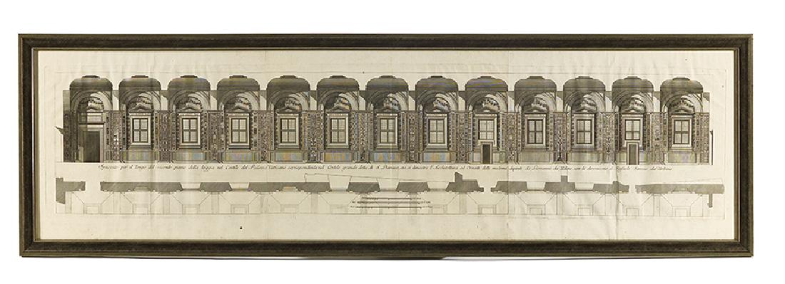 Engraving of the "Loggia della Cortile" (1 of 1)