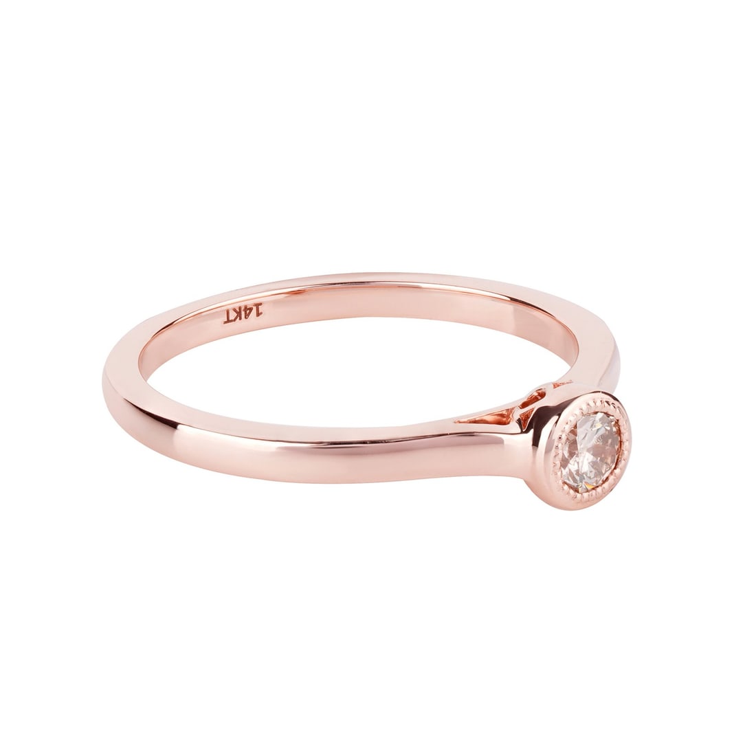 14K Pink Gold Ring - 3