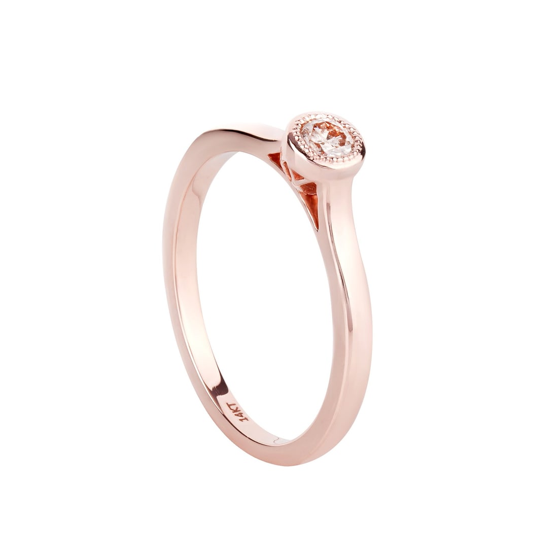 14K Pink Gold Ring - 5