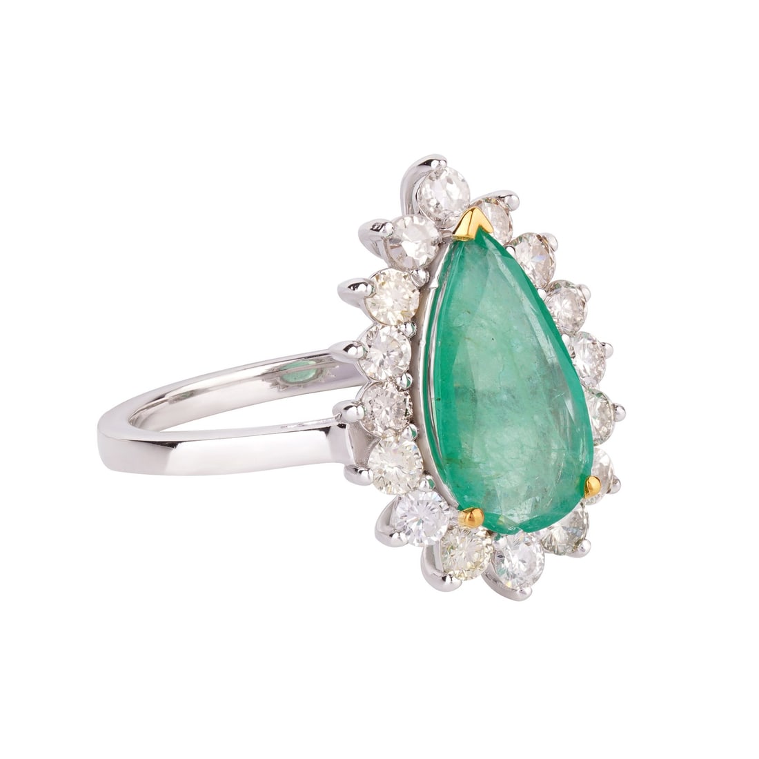 14K White Gold Ring - 5