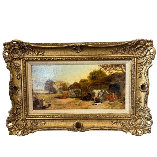 Joseph Barker of Bath (1824-1904) English Farm Landscape (1 of 3)