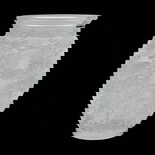 Lalique Crystal "Bagatelle", Vase: Lalique Crystal Bagatelle Vase, with tag, 7"
