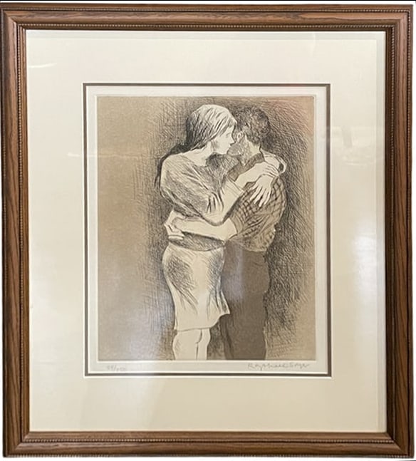 Raphael Soyer "Embrace" Signed & numbered Lithograph (1 of 5)