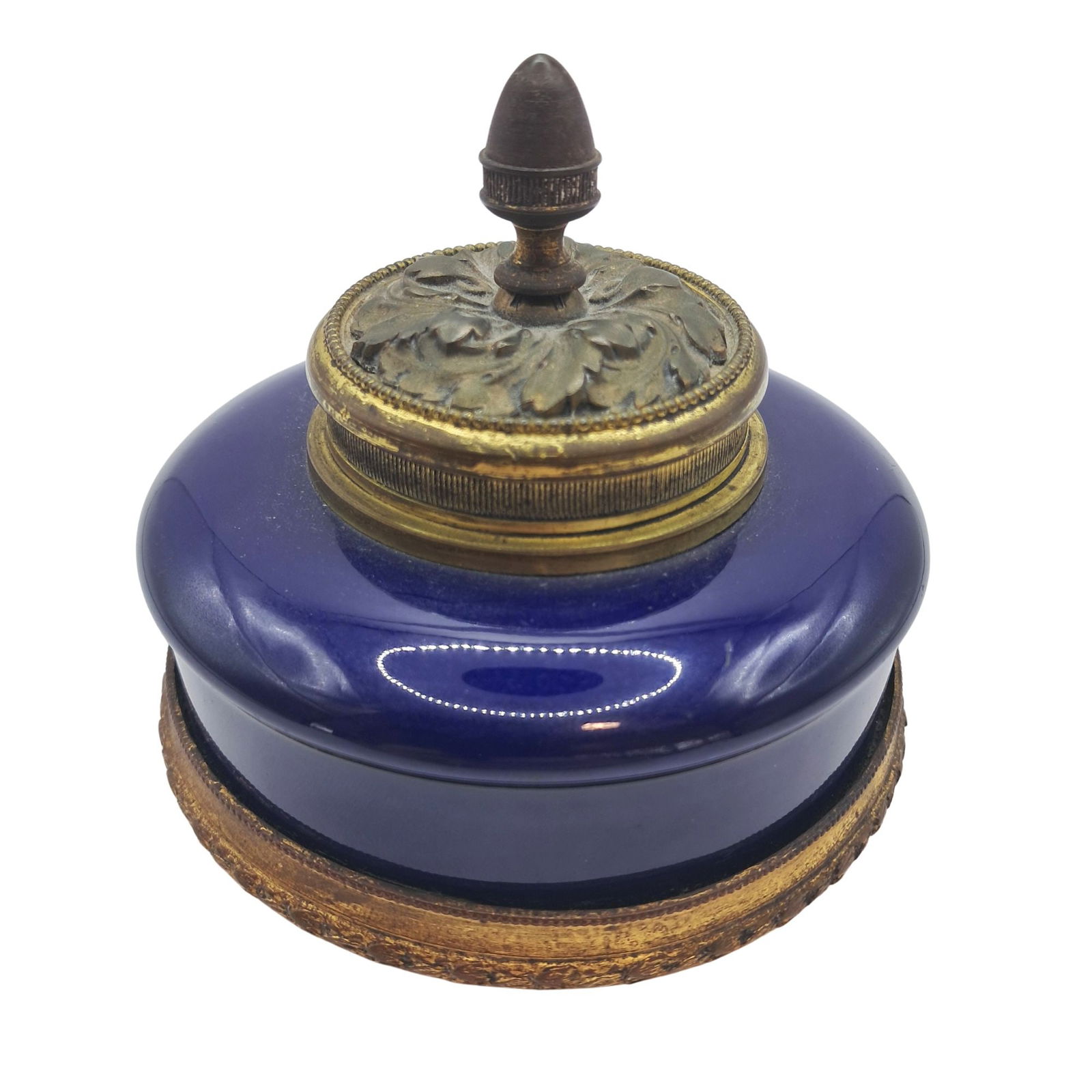 Paul Milet Sevres French Porcelain Inkwell (1 of 7)