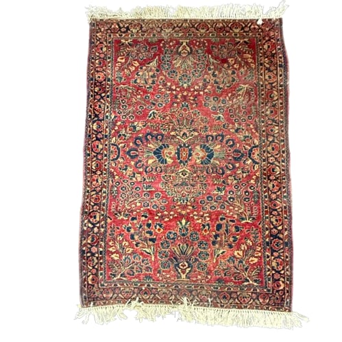 Persian Sarouk Antique Wool Area Rug (1 of 8)
