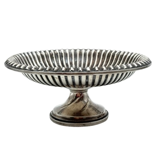 Edwardian Sterling Silver Short Compote (1 of 5)