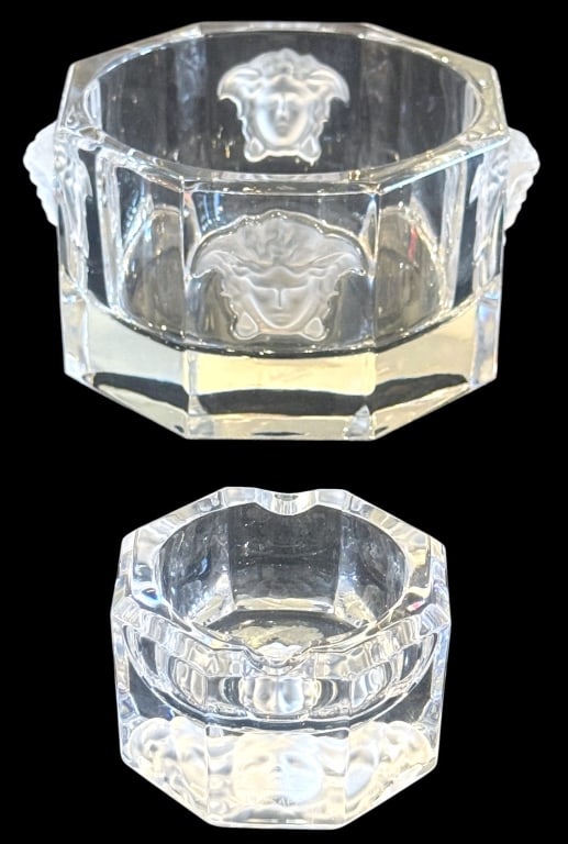 VERSACE ROSENTHAL MEDUSA LUMIERE CRYSTAL 2PC SET (1 of 11)
